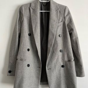 all saints plaid coat
